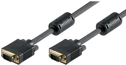 Wentronic 50490 kabel do monitora (15-pinowe złącze na 15 pinów, wtyk SVGA XGA HD) HD 5 m Czarny 4040849504907