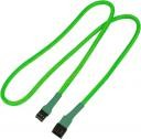 Zdjęcia - Kabel Nanoxia 3-pin - 3-pin, 0.6m, Jasnozielony  (NX3PV60NG)