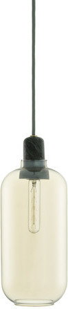 Normann Copenhagen Lampa Amp Podłużna Złote Szkło/ Zielony Marmur 502119