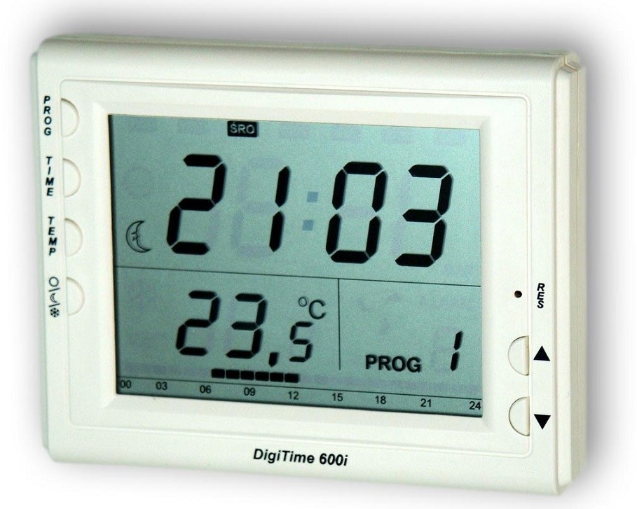 DigiTime Tygodniowy regulator temperatury pokojowej 600 Tygodniowy regulator tem