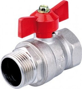 Perfexim Zawór kulowy PERFEKT 1 Z POKRĘTŁEM MOTYLKOWYM (GWINT WZ)