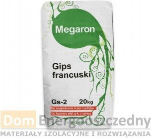 Megaron Gips szpachlowy francuski 20 kg