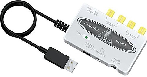 Behringer U-Control UCA202 interfejs audio USB 2 wejścia/2 wyjścia, zewnętrzna karta dźwiękowa USB UCA202