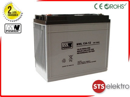 MW Power Akumulator AGM MWL 134-12 12V 134Ah M8