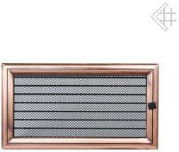 Kratki.pl Kratka kominkowa galwanizowana Oskar miedziana 17x30 z żaluzją 6674-89