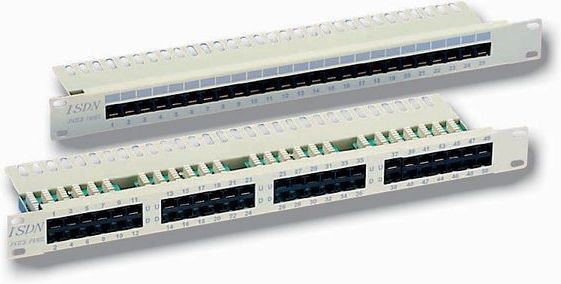 Equip PATCH PANEL 25 PORT 1U KAT.3 (ISDN) SZARY 125292