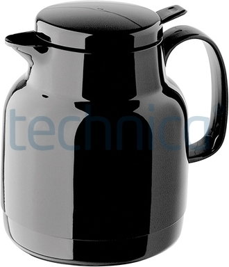 Helios Termos z tworzywa, z pokrywką 1 l, czarny | , Mondo Push HELIOS-3144-002