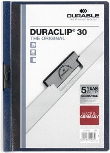 Duraclip DURABLE Skoroszyt zaciskowy 30 ciemny granatowy DU001-01