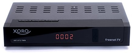 Xoro HRT Twin Full HD czy odbiornik DVB-T2 (2 HEVC zapewniający emfangs część, sport, HDTV, HDMI, odtwarzacz multimedialny, PVR Ready, USB 2.0, 12 V) HRT 8772 TWIN