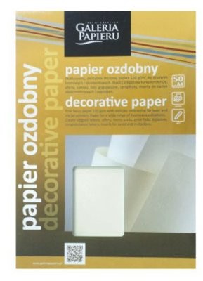 Galeria Papieru Papier ozdobny Millenium 100g/m2 50szt Kremowy (Millenium 100g/m2 50szt. Kremowy)