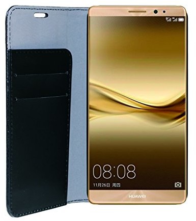 Huawei Phonix HUMA8BCB Öko-Leder Buch-Hülle für Ascend Mate 8 schwarz