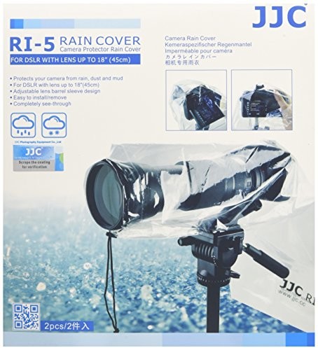 JJC RI-5 pokrowiec przeciwdeszczowy na aparat (2 sztuki) RI-5