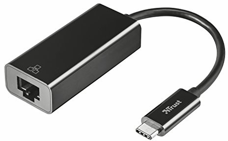 Trust 21491 USB typu C do zasilacza Ethernet, w kolorze czarnym 21491