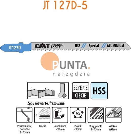CMT brzeszczot do metalu HSS JT127D-5