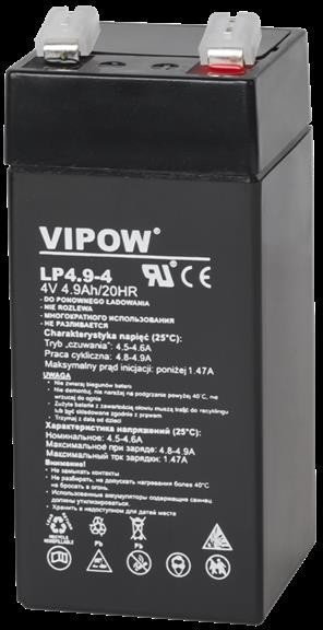 Vipow Akumulator żelowy 4V 4,9Ah