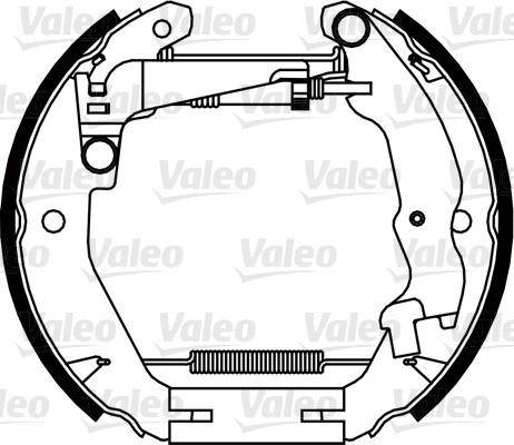 VALEO szczeki hamulcowe- zestaw 554900 554900