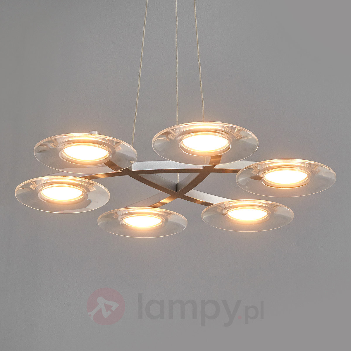 Philips 6-punktowa lampa wisząca LED VAGA