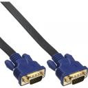 InLine Kabel S-VGA UltraPłaski Kabel 15 HD męski - męski czarny 15m 17713F