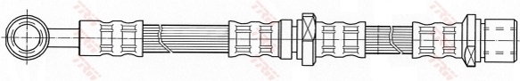 TRW Przewód hamulcowy elastyczny PHD436