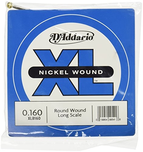 D'Addario xlb160 Bass XL Nickel Round Wound pojedyncze gitary (.160 cala) XLB160