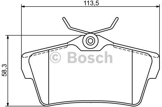 Bosch Zestaw klocków hamulcowych, hamulce tarczowe 0 986 494 192