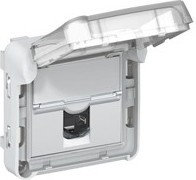 Legrand 069569 PLEXO Gniazdo informatyczne 1XRJ45 KAT.6 FTP SZARE