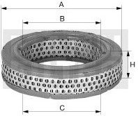 MANN FILTR POWIETRZA C 2263