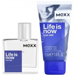 Mexx SET Life Is Now M) edt 30ml + sg 50ml