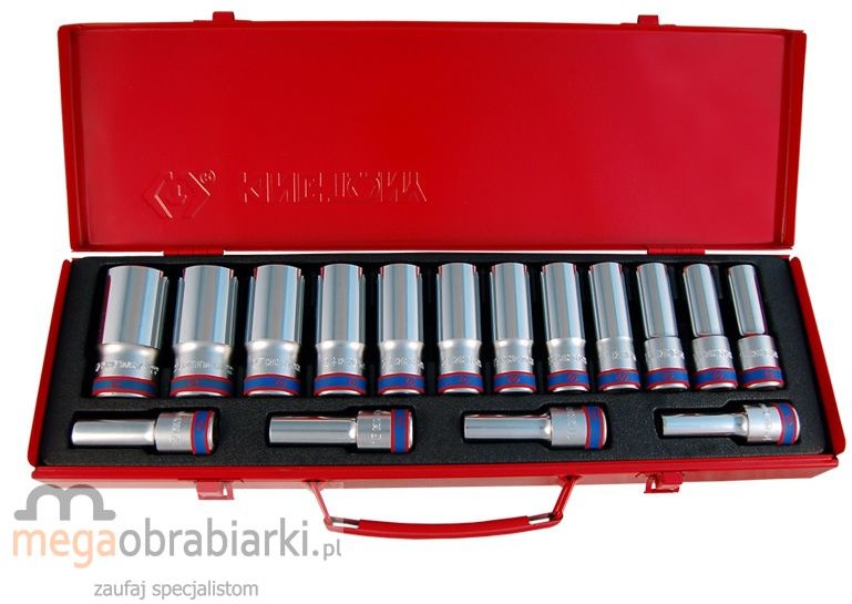 KING TONY zestaw nasadek długich 1/2 cala 4316MR