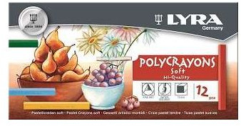 Lyra Pastele Suche Polycrayons op 12 kolorów 5651120