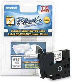 Brother Taśma TZN201 3.5mm x 8m czarno/biała