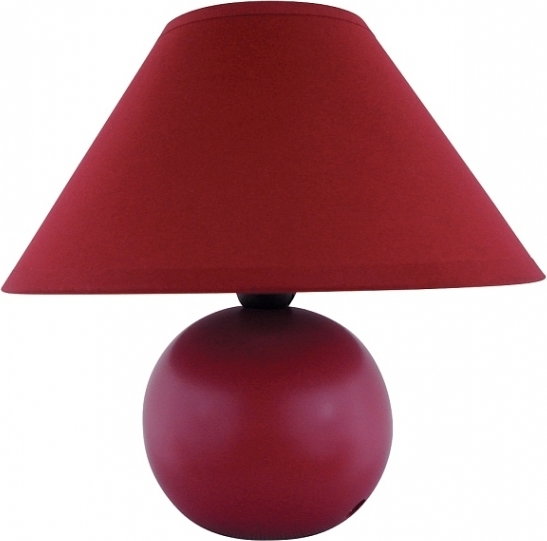 Rabalux nowoczesna Lampa stołowa LAMPKA nocna ARIEL 4906 IP20 Bordowy