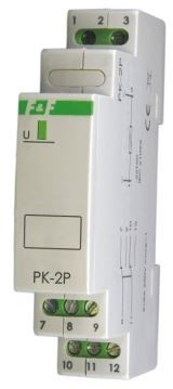 F&F Przekaźnik elektromagnetyczny 2P 2x8A 230V na szynę PK-2P 230