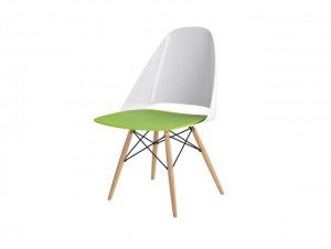 D2.Design Krzesło P018 PP oliwkowe, chrom nogi 48990