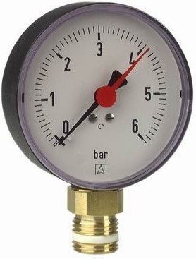 Afriso Manometr RF100 pionowy 1/2 0-6 BAR 63613