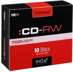 Intenso DYSK CDRW 700MB 12X SL 10P CDRWINT 2801622 SL10P