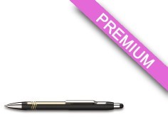 Schneider Długopis automatyczny Epsilon Touch, XB, czarny/złoty PB824-1