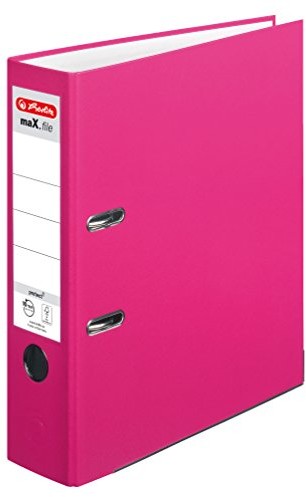 Herlitz 5480306 segregator (A4, 8 cm), różowy 5480009