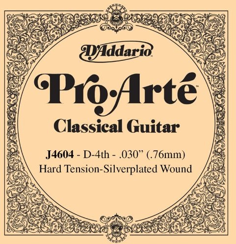 D'Addario j4604 Pro Arte pojedyncze gitary Classic Nylon, 0,08 cm (0,030 cala), D-4th J4604