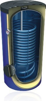 Lemet Pionowe podgrzewacze wody z jedną wężownicą spiralną MAXI 300L w piance 26