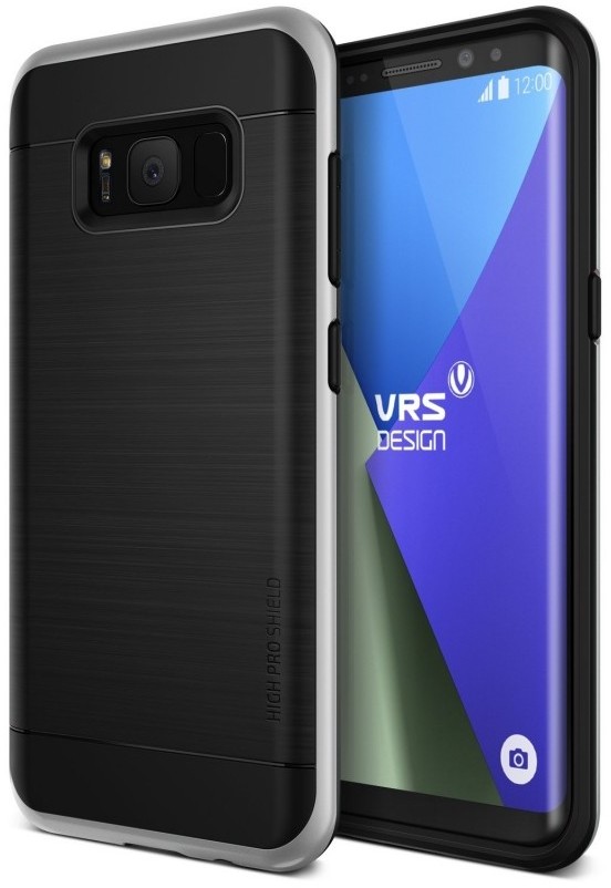 Verus High Pro Shield etui z ramką do Samsung Galaxy S8 NA TYŁ TWORZYWO SZTUCZNE SREBRNY 31589