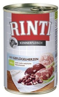 Rinti Kennerfleisch Geflugelherzen pies - serca drobiowe Puszka 400g 7655