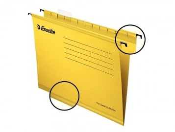 Esselte Teczka zawieszana A4 Pendaflex żółta 25szt 90314