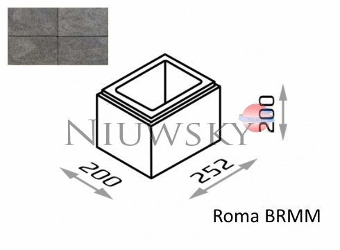 Joniec Bloczek Roma BRMM 25,2/20/20 kolor gagat / Bloczek Roma BRMM 25,2/20/20 kolor gagat