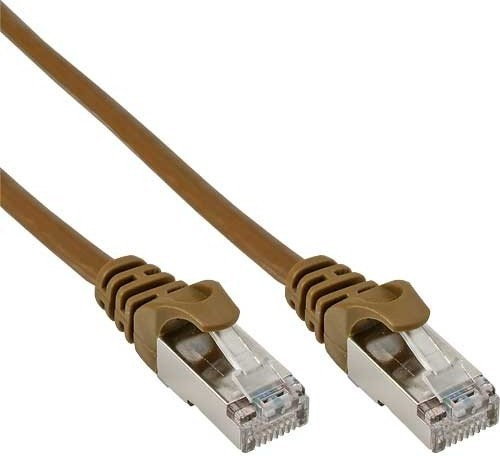 InLine  1m Kabel sieciowy 1000 Mbit RJ45 - brązowy 72511K