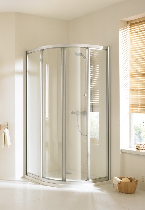 Huppe Alpha 90x90 profil srebrny mat szkło przezroczyste AL3100.087.321