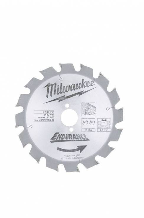 MILWAUKEE tarcza tnąca 190 x 30 DO NARZĘDZI PRZENOŚNYCH 4932 2563 87