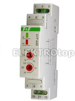 F&F Przekaźnik prądowy z kanałem przelotowym, styki: 1P, Imax=16A, montaż na szy (EPP-619)