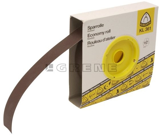 Klingspor Płótno ścierne na rolce 40 x 25.000 mm K180