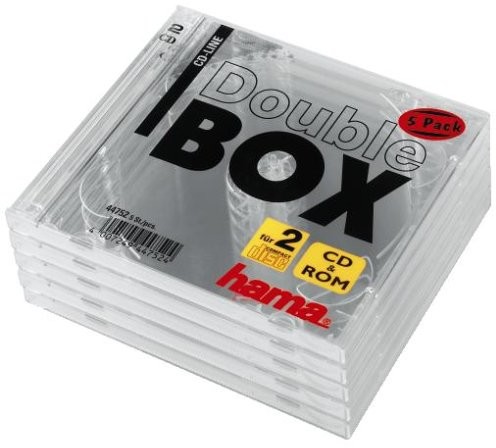 Hama CD-podwójne Leerhülle Standard, przezroczysty 5 szt. w opakowaniu 00044752